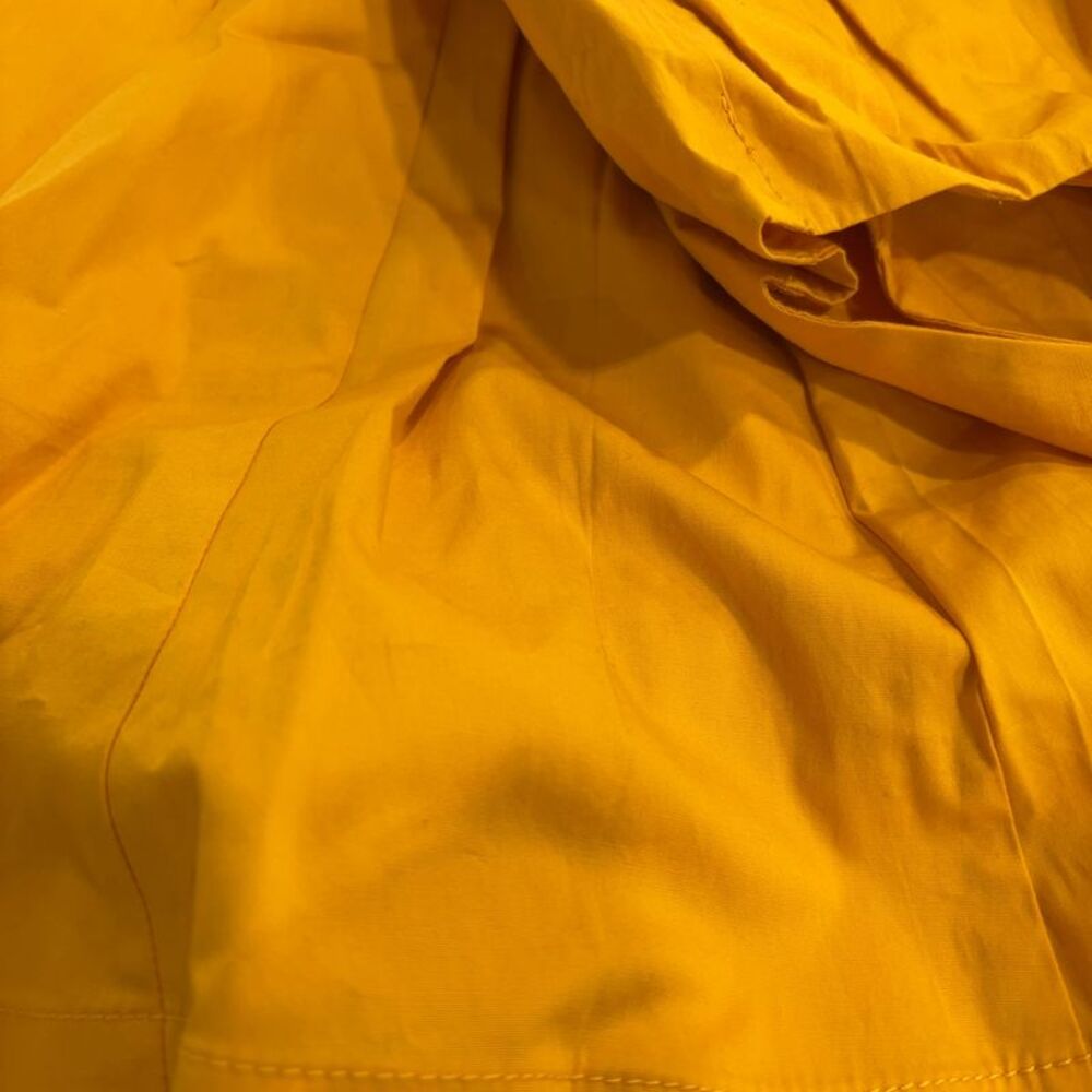 STAUD Mini Dress in Bright Mustard Yellow